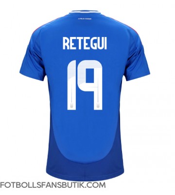 Italien Mateo Retegui #19 Replika Hemmatröja EM 2024 Kortärmad